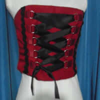 Boned bodice with front lacing Holder Couture