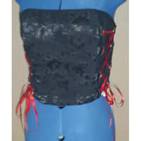 Boned bodice with side lacing