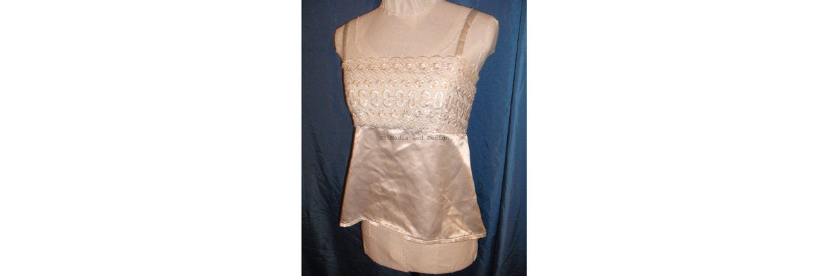 Camisole Top with hook and eye fastening