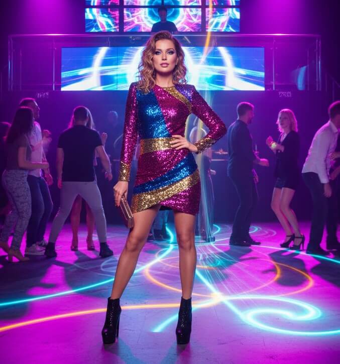 Holder Eve clubbing and evening style