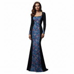 Paisley Overlay Gown
