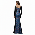 Paisley Overlay Gown