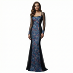 Paisley Overlay Gown