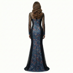 Paisley Overlay Gown