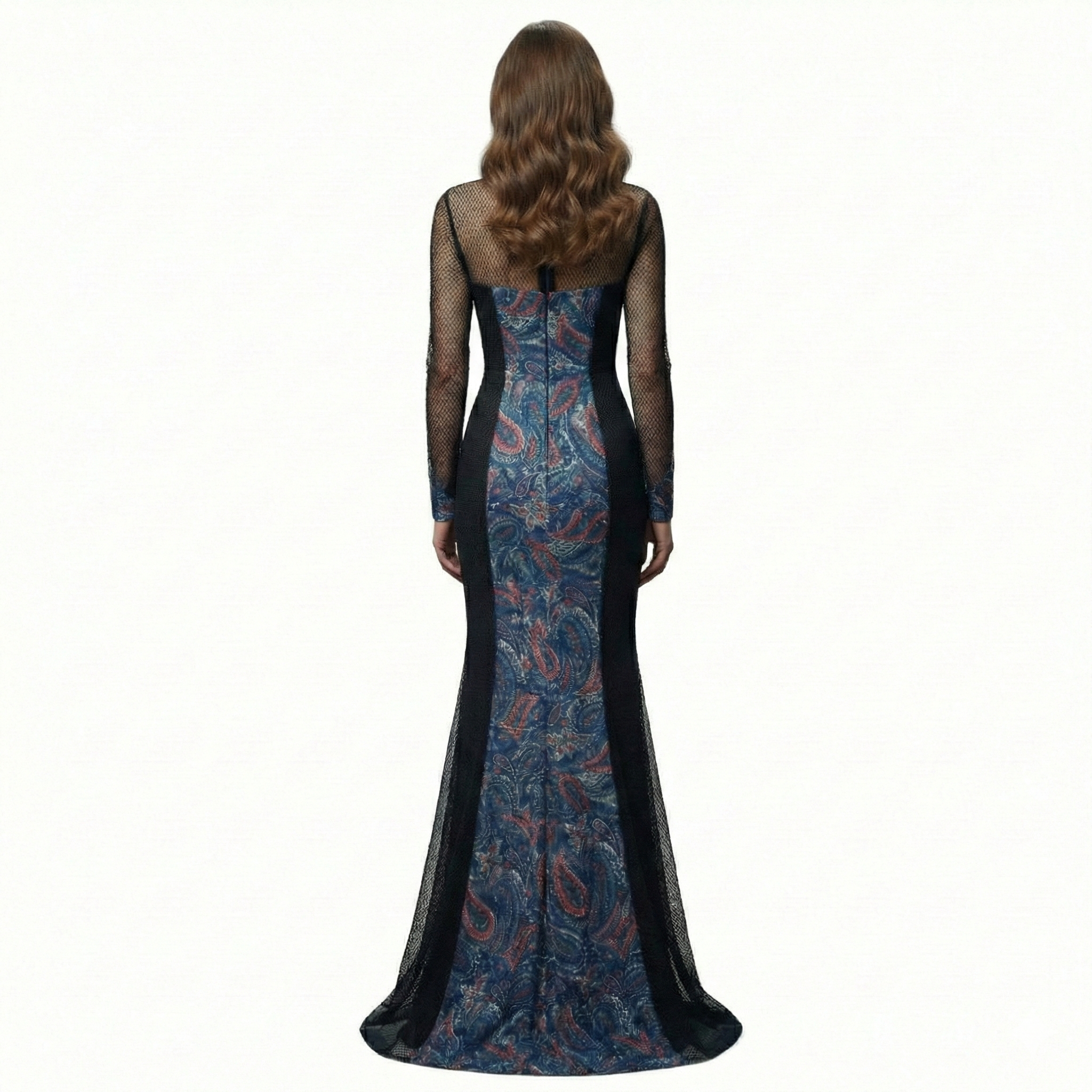 Paisley Overlay Gown