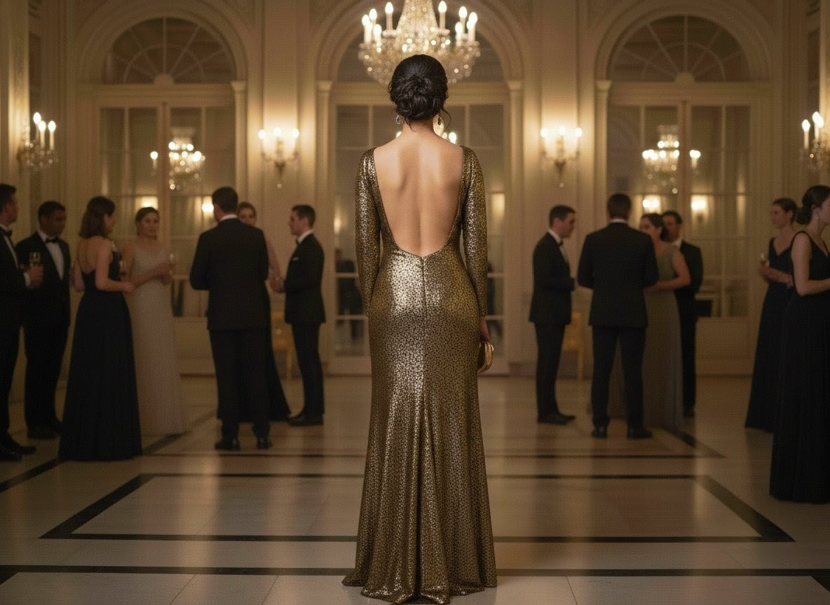 Giselle Lamé Gown