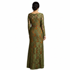 Vestido cruzado de encaje