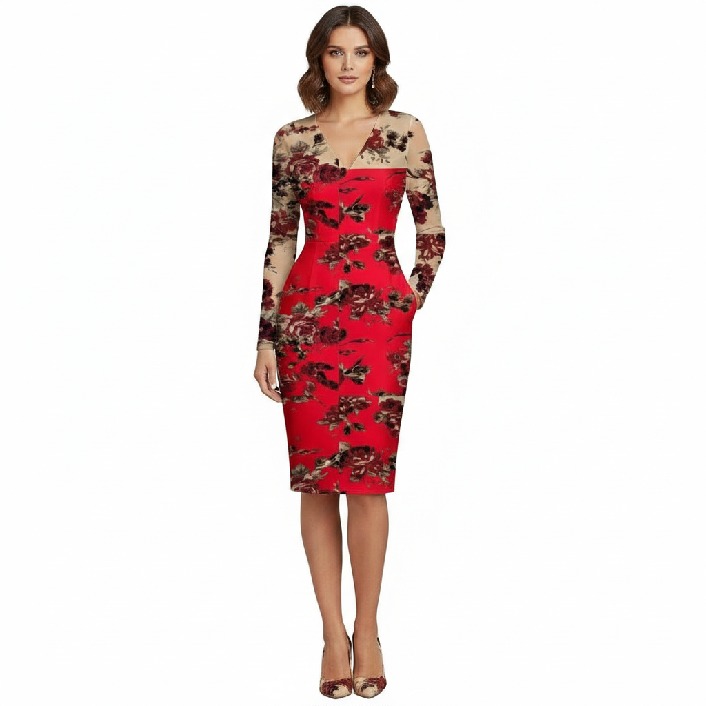 Floral Bustier Dress