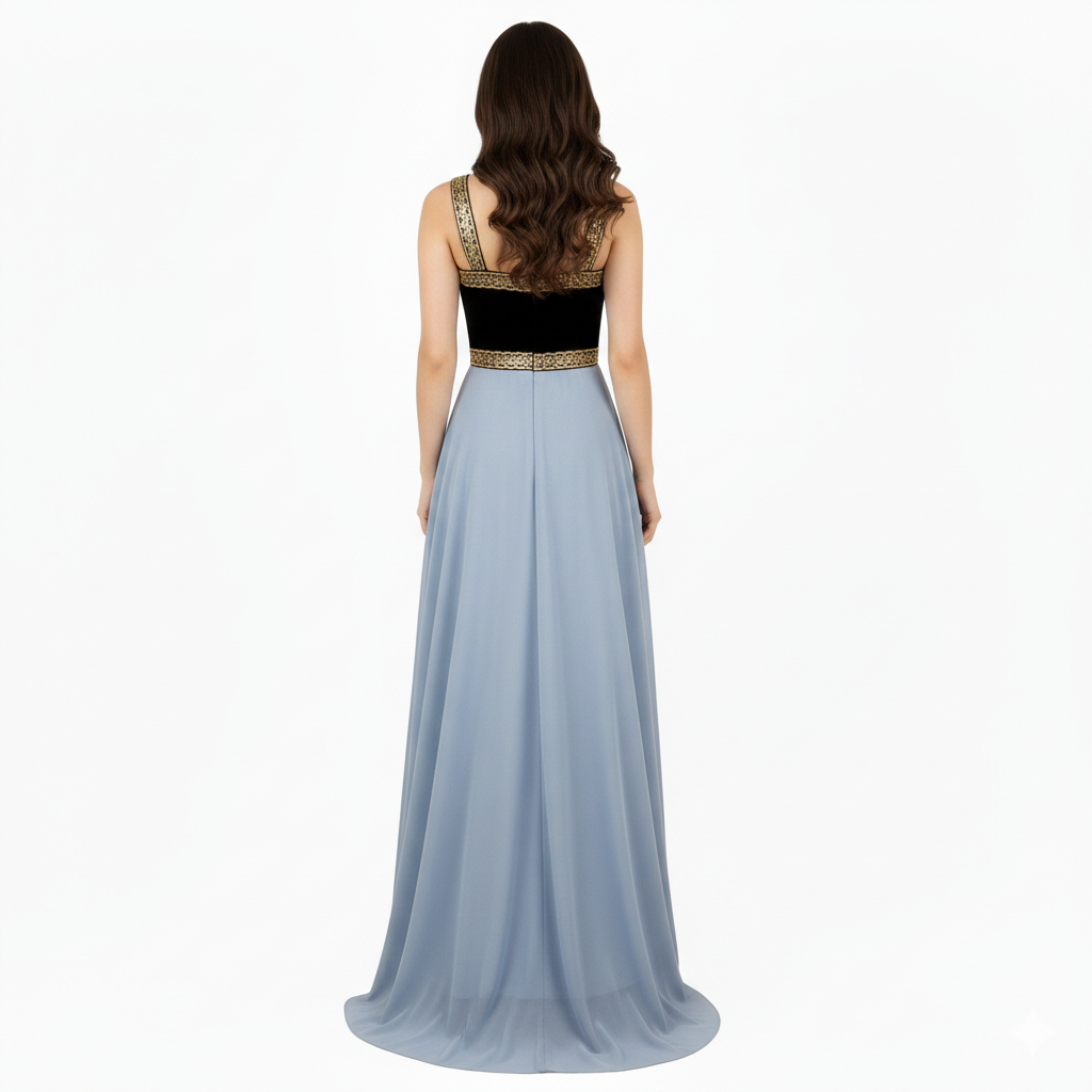 Vestido de crinolina griega