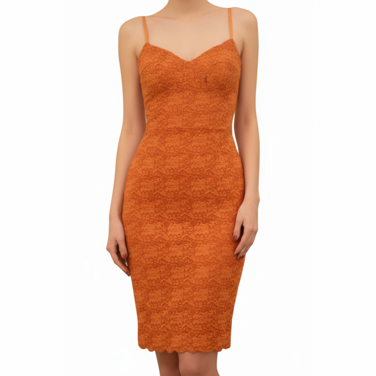 Winter Floral Lace Shift Dress Dark Tone