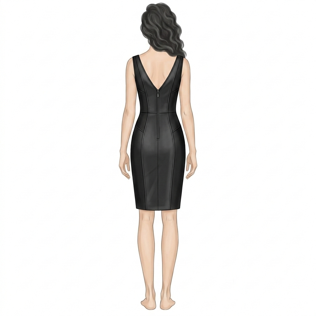 Sweetheart Neck Satin Shift Dress