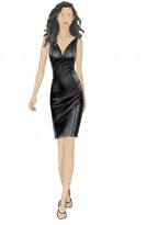 Sweetheart Neck Satin Shift Dress