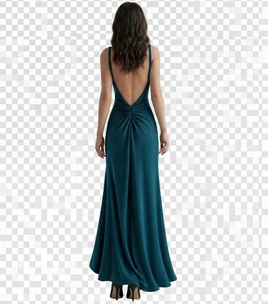 Reversible Backless Jersey Dress