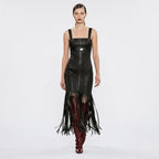 Leather Flapper Dress