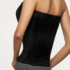 Pinstripe Corset Top