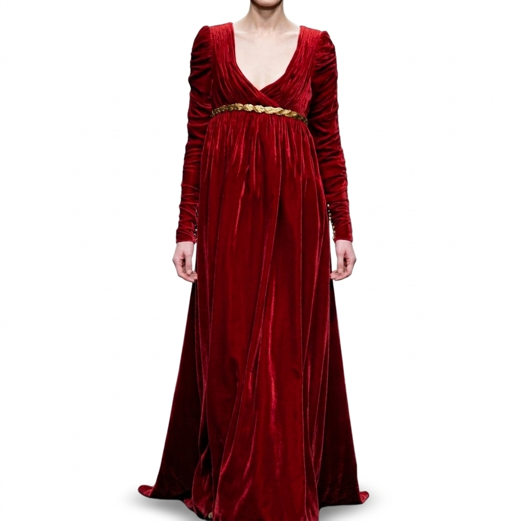 Regency Velvet Gown