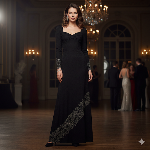 Lace Back Gown