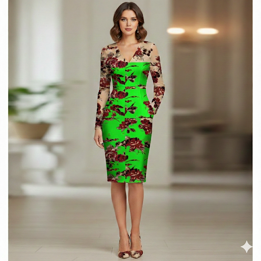 Floral Bustier Dress