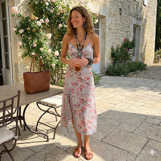 Latin Style Dress Floral