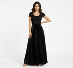 Full Length Velvet Skirt