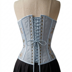 Regency Blue Silk Corset