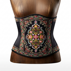 Holder Couture Floral Appliqué Motif Cincher