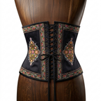 Holder Couture Floral Appliqué Motif Cincher