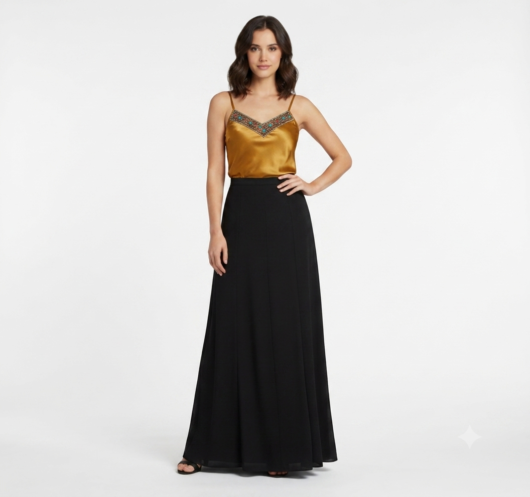 Full Length Cotton Skirt