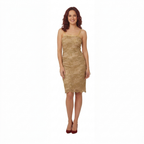 Winter Floral Lace Shift Dress Dark Tone