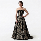 Black Velvet Baroque Corset
