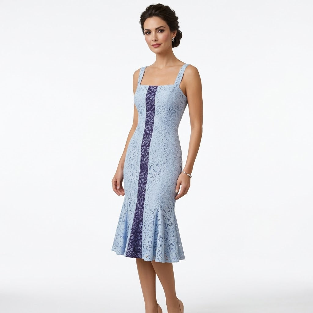 Crepe Lace Summer Dress