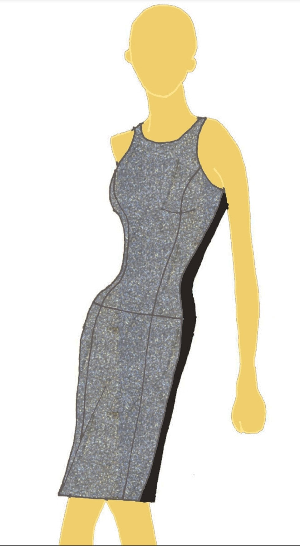 Back to front bodycon