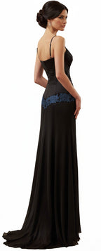 Black Velvet Medieval Maxi Dress