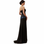 Black Velvet Medieval Maxi Dress