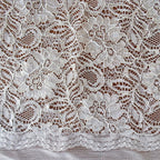 Cotton Prairie Skirt White with beige trim