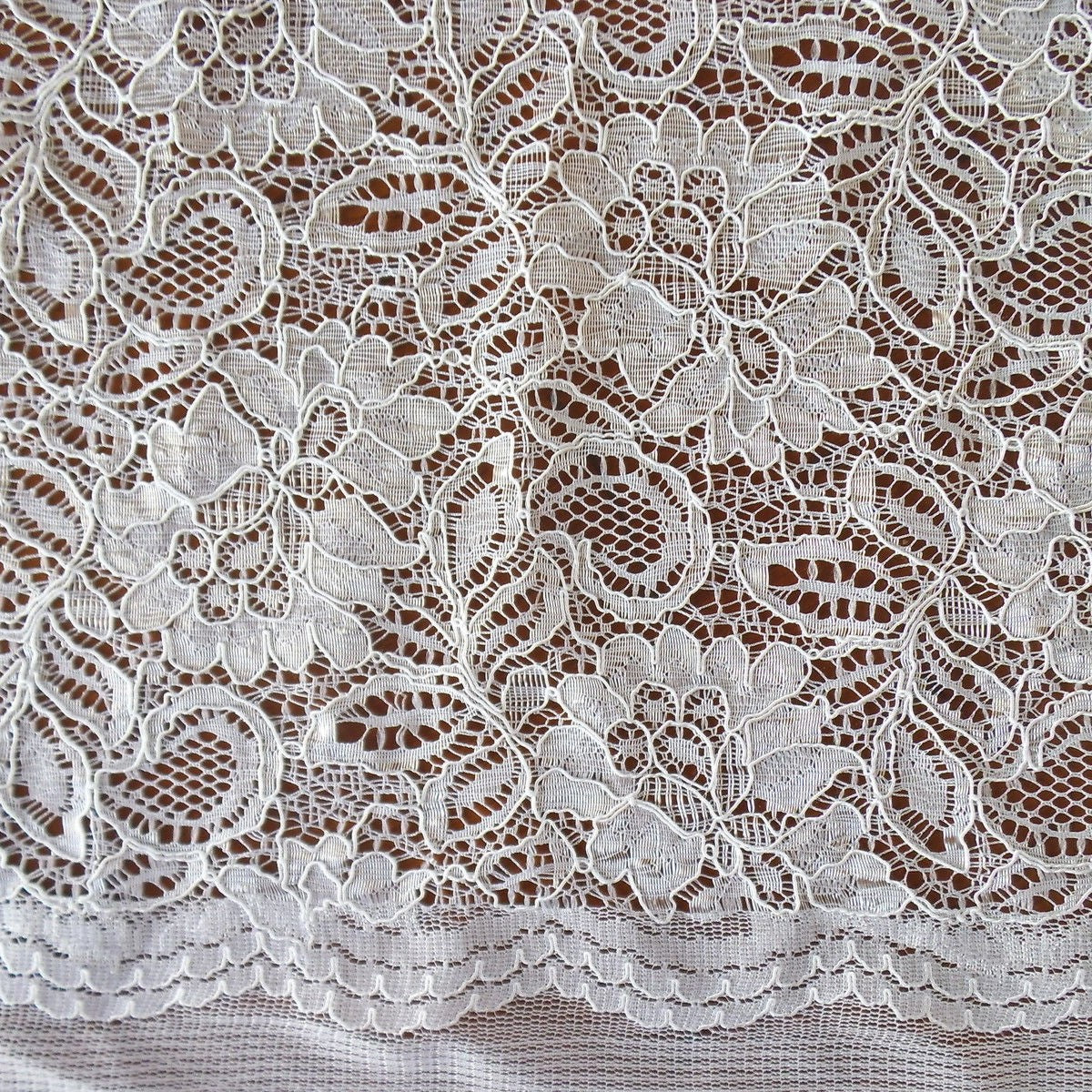 Cotton Prairie Skirt White with beige trim