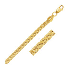 14k Yellow Gold Diamond Cut Round Franco Chain (5.30 mm)
