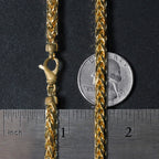 14k Yellow Gold Diamond Cut Round Franco Chain (5.30 mm)