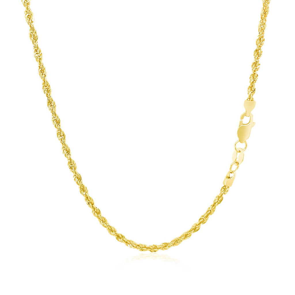 Cadena ligera de oro amarillo de 14 k (2,00 mm)