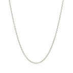 18k White Gold Round Cable Chain (1.50 mm)