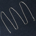 14k White Gold Solid Diamond Cut Rope Chain (1.80 mm)