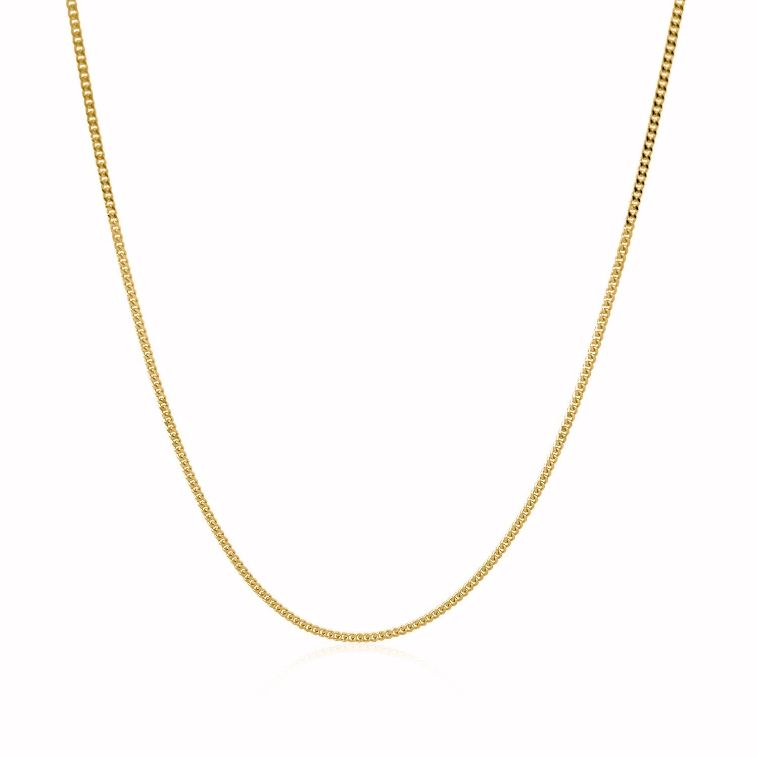 10k Yellow Gold Gourmette Chain 1mm