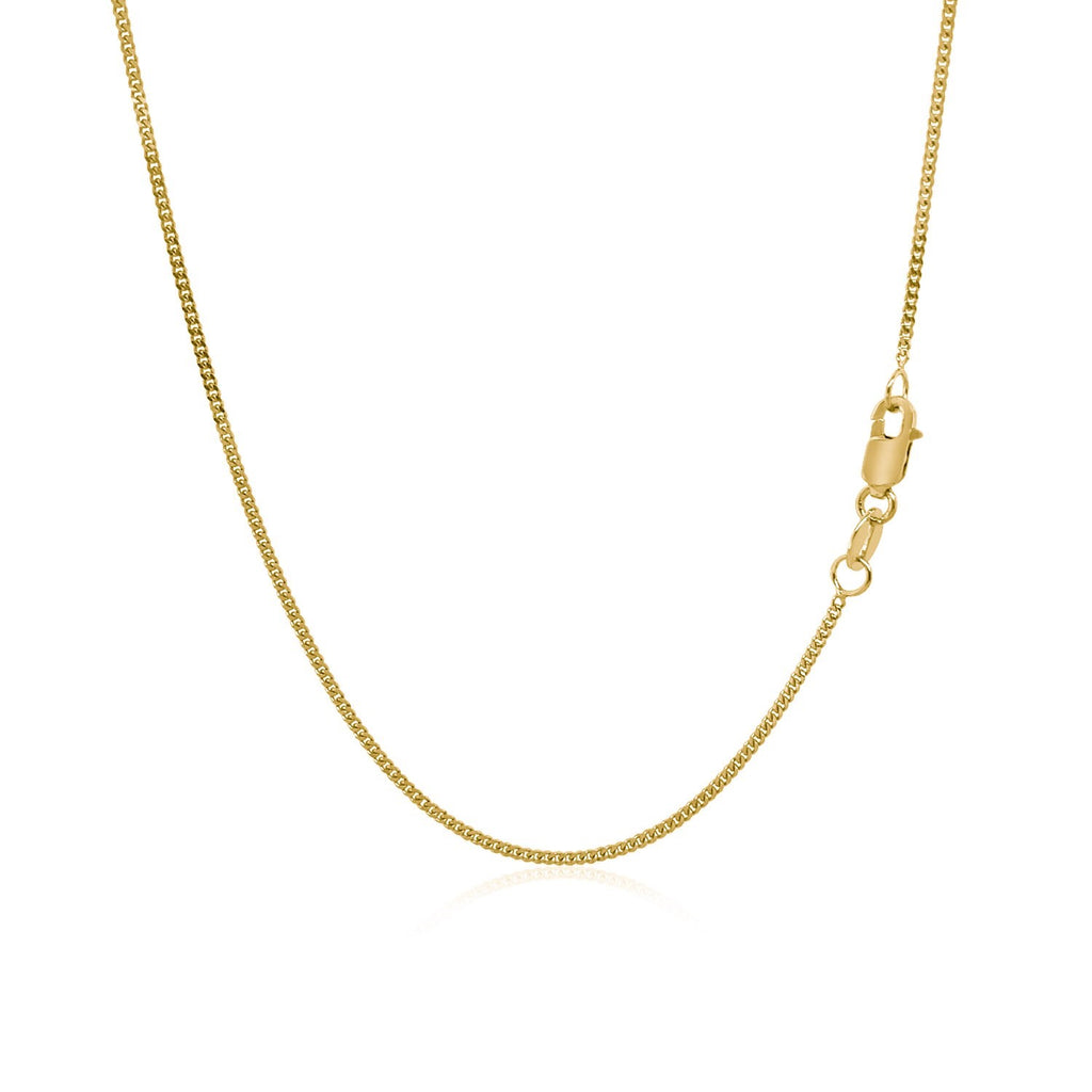 10k Yellow Gold Gourmette Chain 1mm