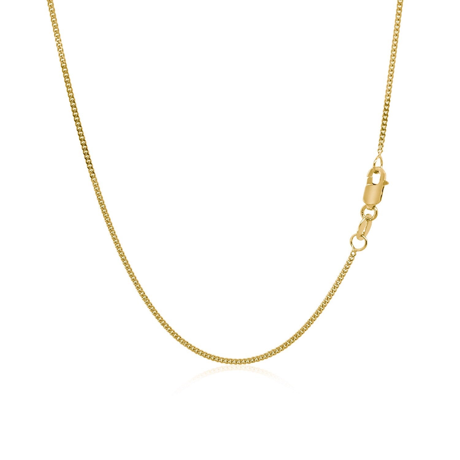 10k Yellow Gold Gourmette Chain 1mm