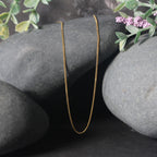 10k Yellow Gold Gourmette Chain 1mm