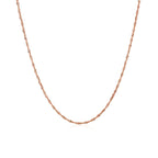 14k Rose Gold Singapore Chain (1.10 mm)