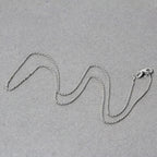 14k White Gold Oval Cable Link Chain (1.20 mm)