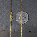 14k Yellow Gold Diamond Cut Rolo Chain (1.10 mm)