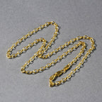 14k Yellow Gold Oval Rolo Chain (3.20 mm)