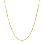 14k Yellow Gold Round Cable Link Chain (1.5 mm)